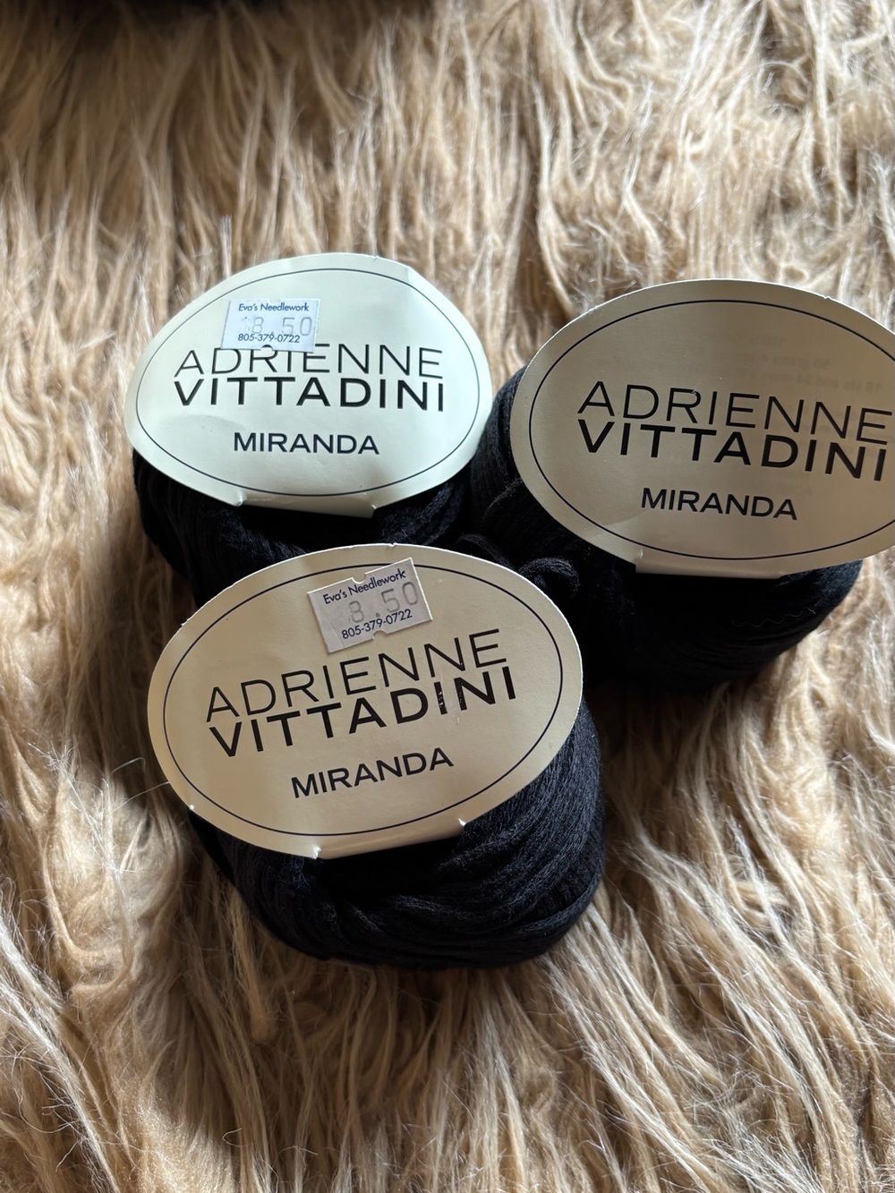 Vintage Adrienne Vittadini Miranda 100% Cotton Hard to Find 3 Skeins NWT